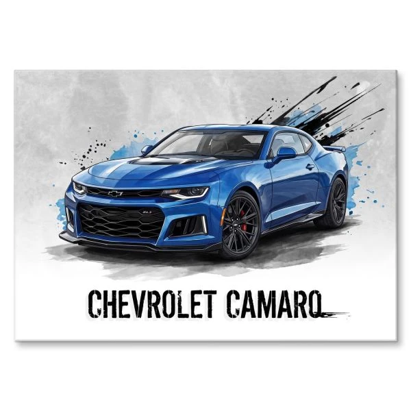 Plakat z metalu Chevrolet Camaro ZL1